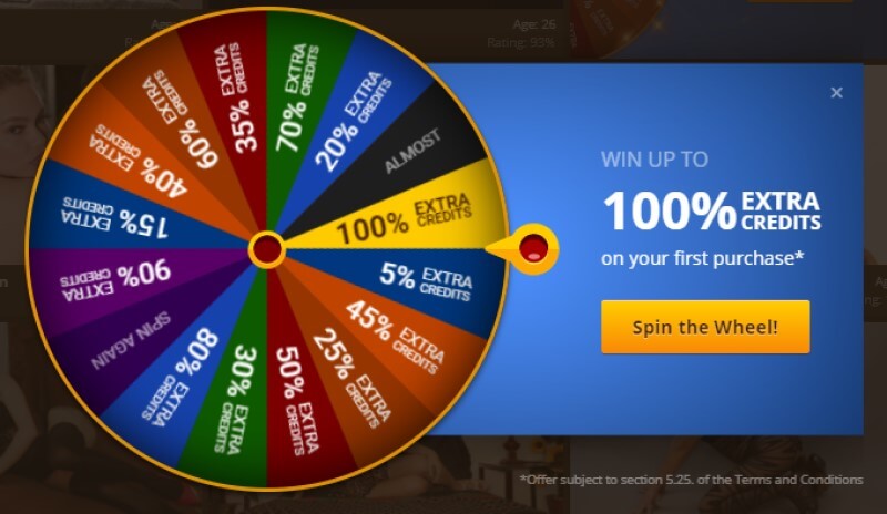Visit My Tranny Cams & Spin the Wheel Special bonus at my tranny cams for new members