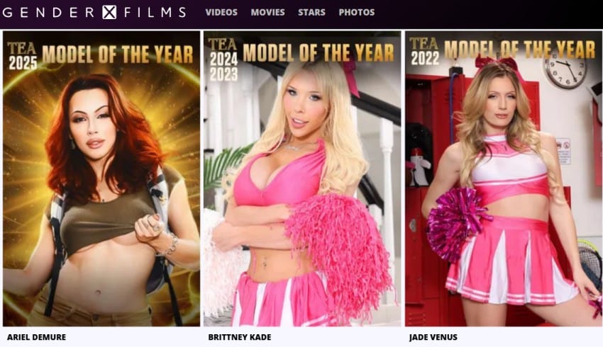 tea winning stars from gender x films