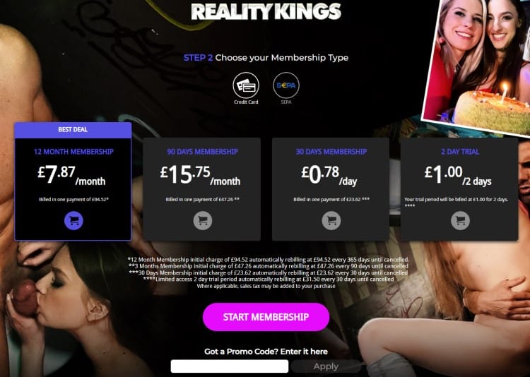 reality kings membership price