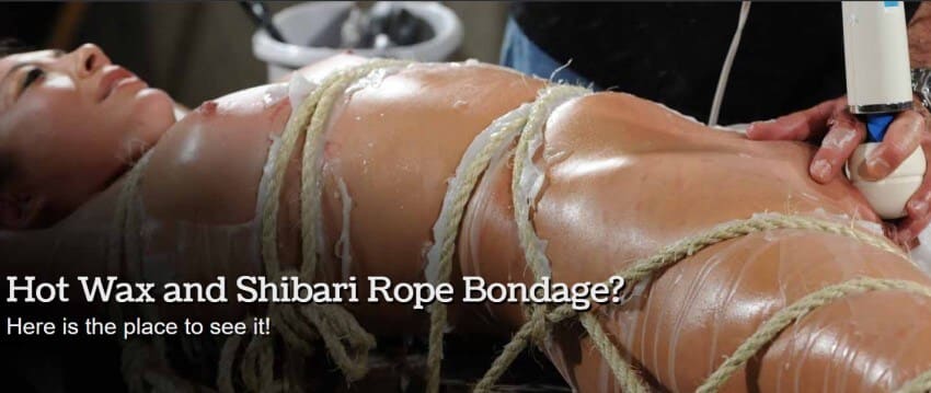 bondage porn with hot wax