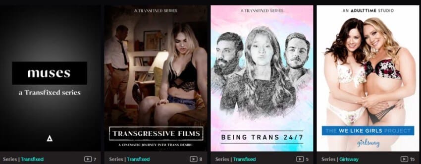 trans porn series