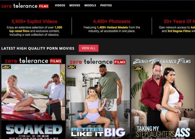 The zero tolerance website with 5000+ videos